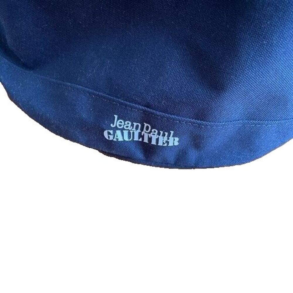 Jean Paul Gaultier Lg Navy Canvas Duffle Backback Nautical Rope Drawstring - Picture 3 of 12